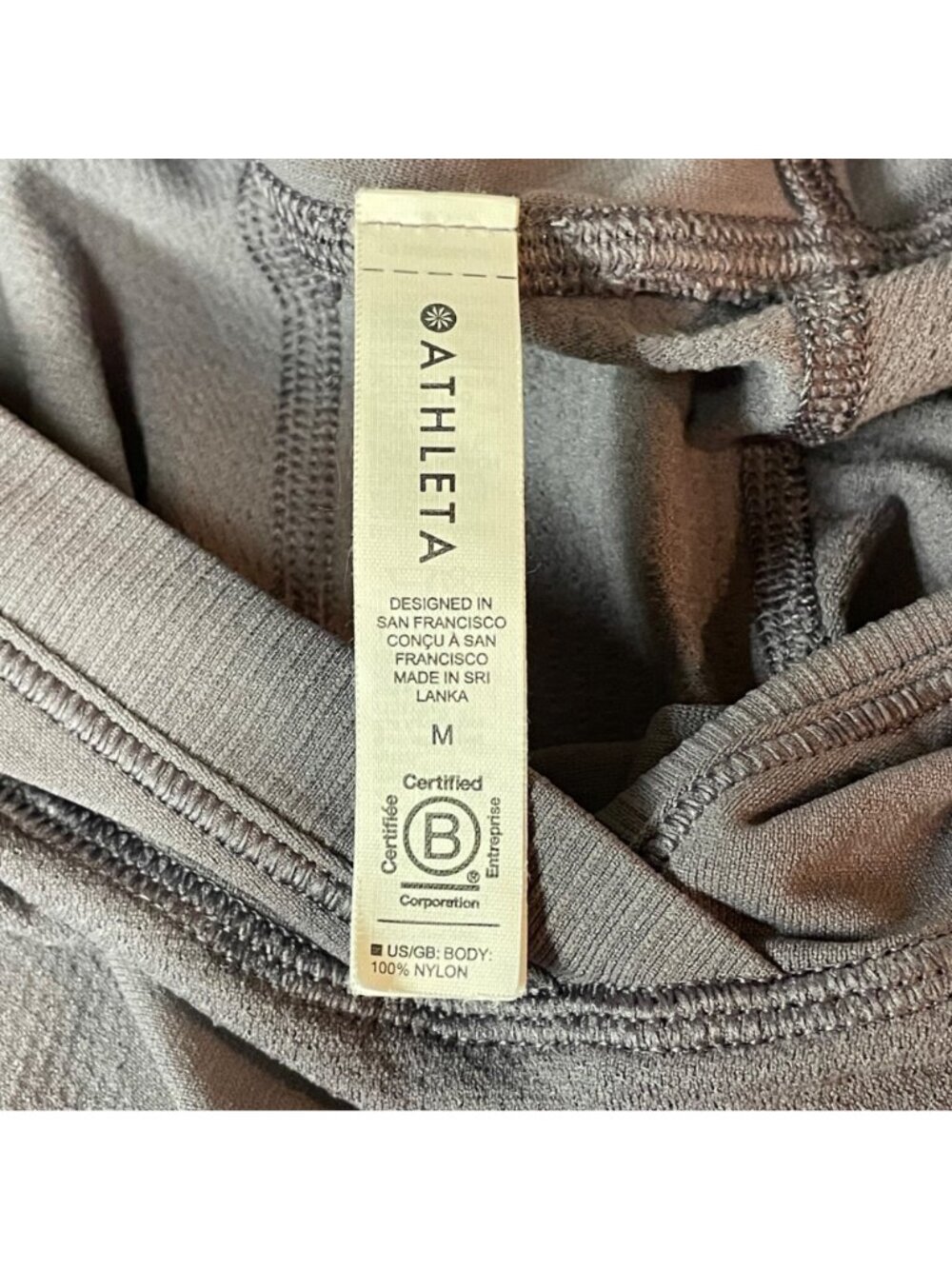 Athleta Momentum Seamless Hoodie Sz MED Lightweight Layering Base Layer - Picture 5 of 5